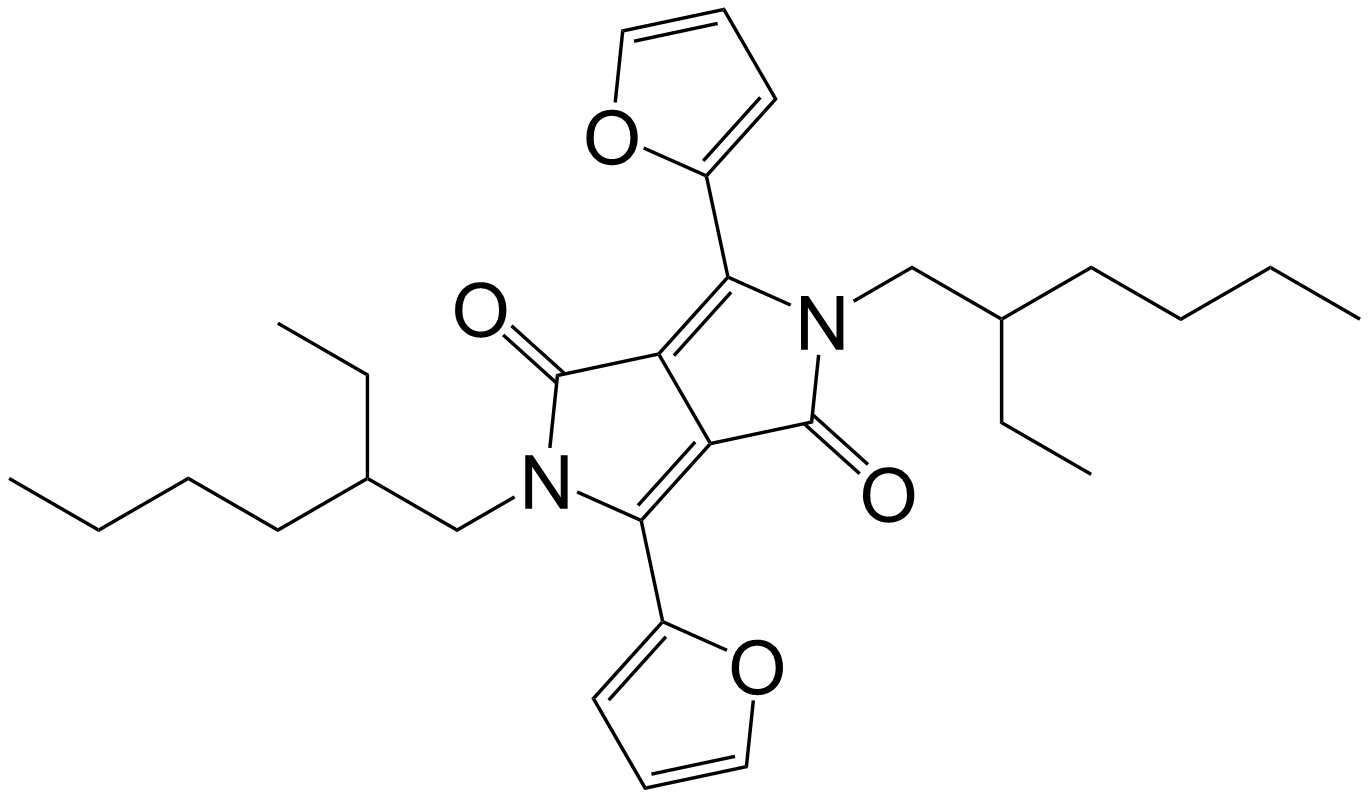 2,5-bis(2-ethylhexyl)-3,6-di(furan-2-yl)pyrrolo[3,4-c]pyrrole-1,4(2H,5H)-dione/1286755-28-9